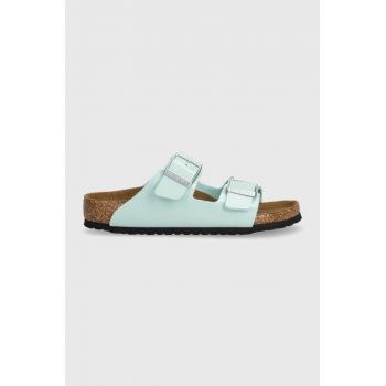 Birkenstock slapi copii Arizona Kids BF culoarea turcoaz