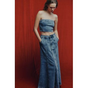 Answear Lab fusta jeans maxi, evazati