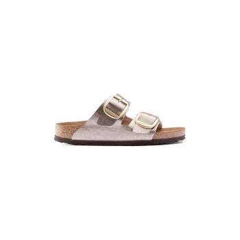 Birkenstock papuci Arizona Big Buckle femei, culoarea auriu, 1020882