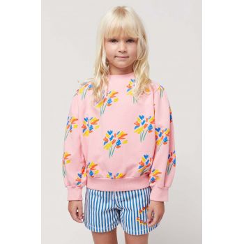 Bobo Choses bluza copii culoarea roz, modelator