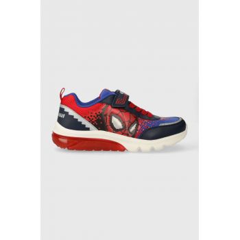 Geox sneakers pentru copii x Marvel, CIBERDRON culoarea rosu