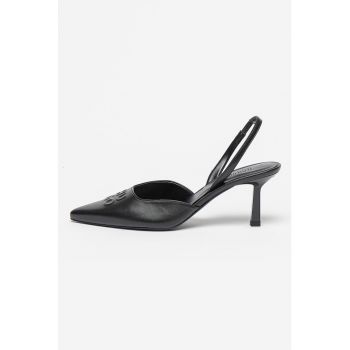 Pantofi slingback cu logo in relief Katniss