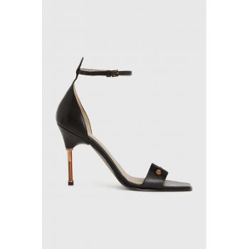 AllSaints sandale de piele Betty Sandal culoarea negru, WF568Z de firma originale