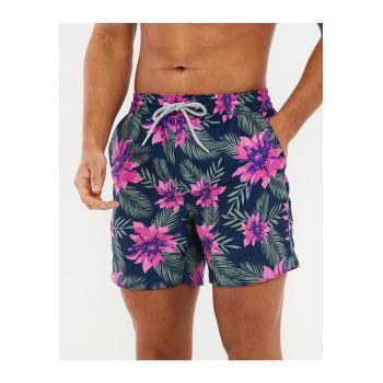 Pantaloni scurti de baie cu model tropical Katana 3639