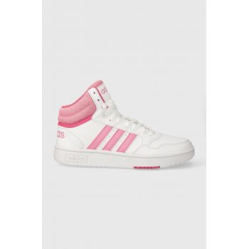 adidas Originals sneakers pentru copii HOOPS 3.0 MID K culoarea roz