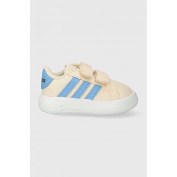 adidas sneakers pentru copii GRAND COURT 2.0 CF I culoarea bej