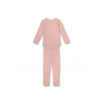 Pijama de bumbac organic cu buline