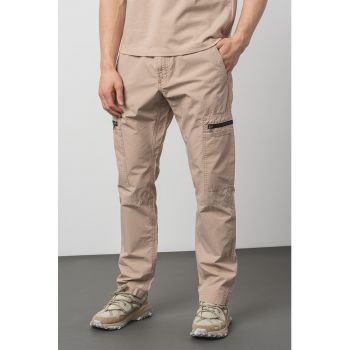 Pantaloni cargo cu model uni