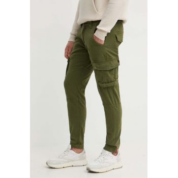 Alpha Industries pantaloni Army Pant bărbați, culoarea verde, cu fit cargo