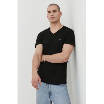 Diesel tricou din bumbac 3-pack bărbați, culoarea negru, uni 00SHGU.0LIAD