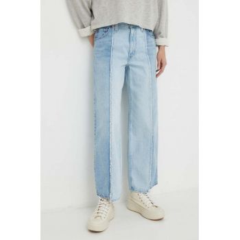 Levi's jeansi BAGGY CROP femei medium waist