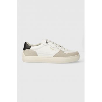 Pepe Jeans sneakers din piele PMS00008 culoarea bej, CAMDEN STREET M