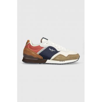 Pepe Jeans sneakers PMS40011 culoarea maro, LONDON CLASS M