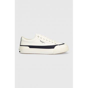 Pepe Jeans tenisi PMS31043 barbati, culoarea bej, BEN BAND M