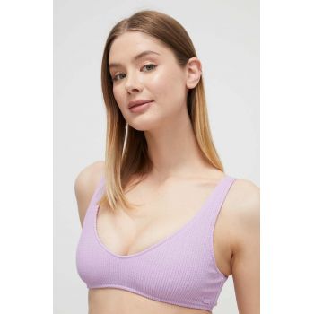 Roxy sutien de baie Aruba culoarea violet, cupă ușor rigidizată ERJX305238