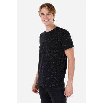 Tricou regular fit cu decolteu la baza gatului