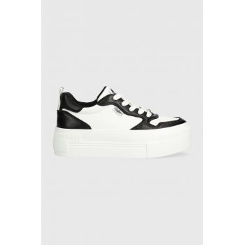 Buffalo sneakers Paired Court culoarea alb, 1636068