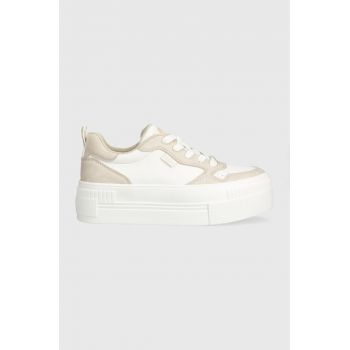 Buffalo sneakers Paired Court culoarea bej, 1636070