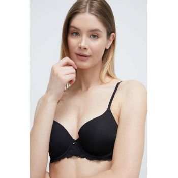 women'secret sutien FEMININE MICRO culoarea negru, dantela, neted, 3547647.650.653