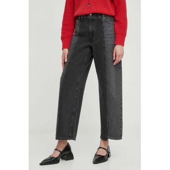 Levi's jeansi BAGGY CROP femei medium waist