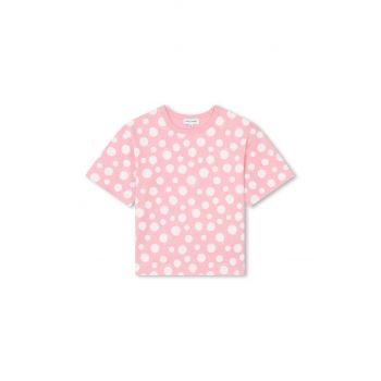 Marc Jacobs tricou de bumbac pentru copii culoarea roz