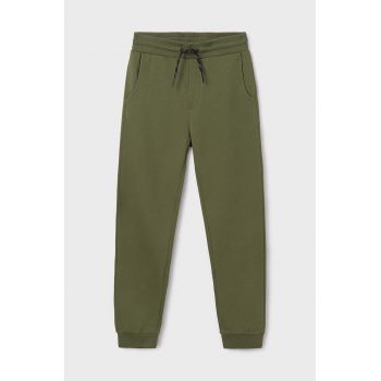 Mayoral pantaloni de trening pentru copii culoarea verde, melanj