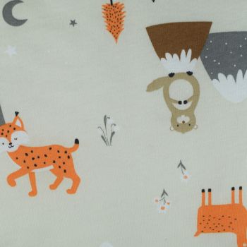 Sac de dormit cu picioruse si talpa antiderapanta Mountain Animals 70 cm + manseta 1.0 Tog