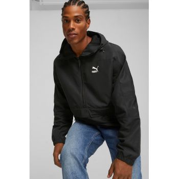 Jacheta relaxed fit cu fermoar scurt Windbreaker