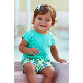 Mayoral compleu bebe culoarea turcoaz de firma original