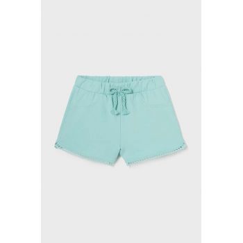 Mayoral pantaloni scurti bebe culoarea turcoaz, neted