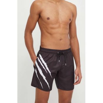 PLEIN SPORT pantaloni scurti de baie culoarea negru