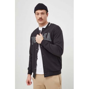 Puma bluză SQUAD bărbați, culoarea negru, cu imprimeu 678971