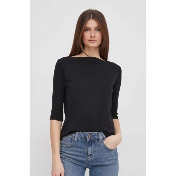 Sisley tricou femei, culoarea negru