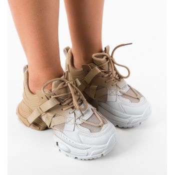 Sneakers dama Duos Khaki