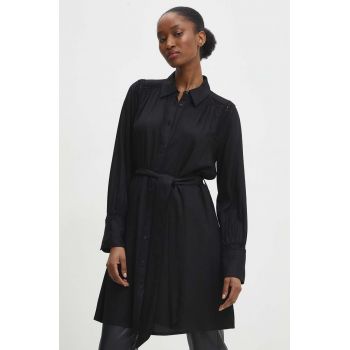 Answear Lab rochie culoarea negru, mini, drept