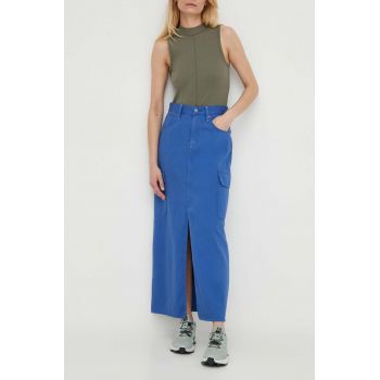 G-Star Raw fustă din denim maxi, dreaptă