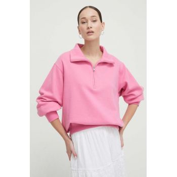 Hollister Co. bluza femei, culoarea roz, neted