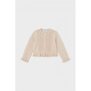 Mayoral cardigan bebe culoarea bej, light