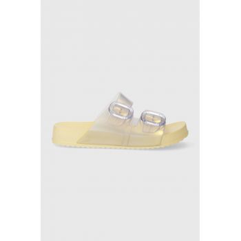 Melissa papuci MELISSA COZY SLIDE AD femei, culoarea galben, M.33913.T378