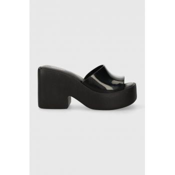 Melissa papuci MELISSA POSH AD femei, culoarea negru, toc pana, M.35702.Q082