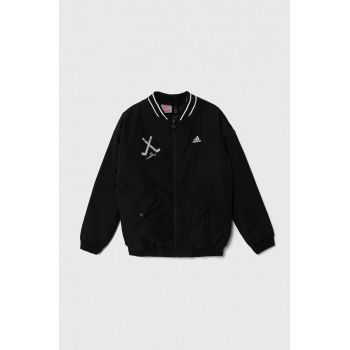 adidas geaca bomber pentru copii culoarea negru