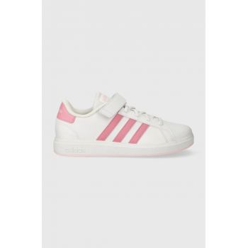 adidas sneakers pentru copii GRAND COURT 2.0 EL K culoarea alb