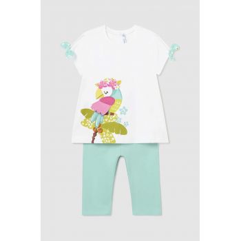 Mayoral compleu bebe culoarea turcoaz de firma original