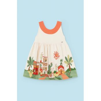 Mayoral rochie bebe culoarea portocaliu, mini, evazati