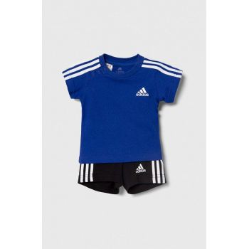 adidas set de bumbac pentru copii culoarea albastru marin