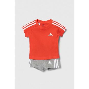 adidas set de bumbac pentru copii culoarea rosu