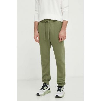 G-Star Raw pantaloni de trening culoarea verde, neted