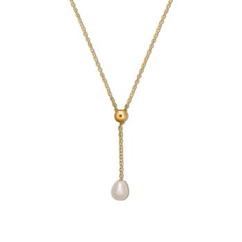 Colier din aur 14k Droplet Pearl