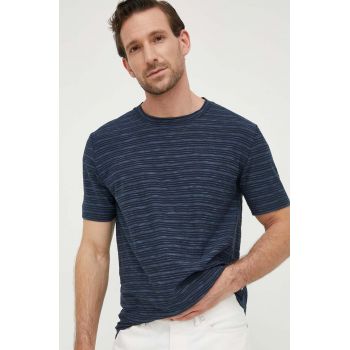 Marc O'Polo tricou din bumbac barbati, culoarea albastru marin, modelator ieftin