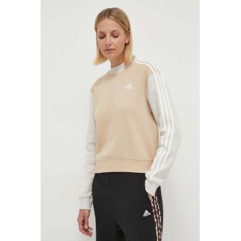 adidas bluză femei, culoarea bej, cu model IR6140 ieftin